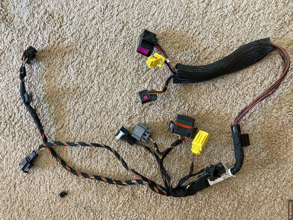 VW GTI passenger seat wire harness